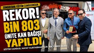 Zonguldak Eğitim Camiasından Rekor; Bin 803 Ünite Kan Bağışı Yapıldı