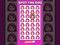 Find the odd emoji out 😂🤦‍♀️ #shorts  #howgoodareyoureyes #emojichallenge #puzzlegame #quiz