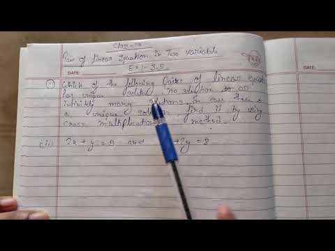 Which of the following pairs of linear equation has unique solution (ii) 2x+y=5 and 3x+2y=8