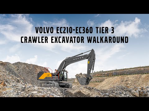 Volvo Crawler Excavator EC210 – EC360 T3 - walkaround