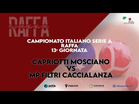 Raffa – Campionato di Serie A 13° giornata – Moscianese (TE) vs Caccialanza (MI)