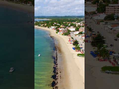 A beira-mar da Praia de Tamandaré PE