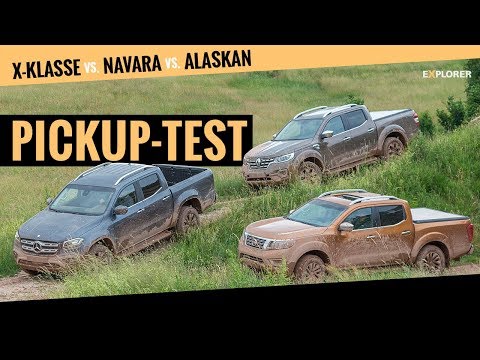 🇩🇪🇬🇧Mercedes X-Klasse gegen Nissan Navara & Renault Alaskan (Pickup Vergleich 2019) (With Eng Subs)