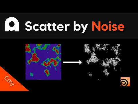 All About Scattering - 003 - Scatter by Noise - Houdini Tutorial Beginners