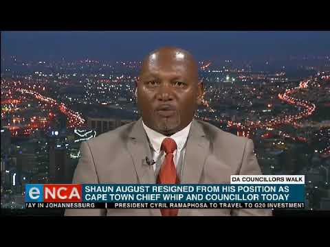 Shaun August speaks about his resignation