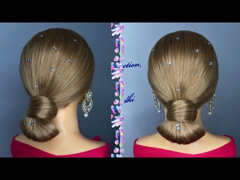 CLASSIC and CHIC  KNOT LOW BUN  HAIRSTYLE | New Hairstyle 2023 | Wedding, Bridal, Party Hairstyles