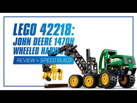 LEGO 42218: John Deere 1470H Wheeled Harvester - IN-DEPTH REVIEW