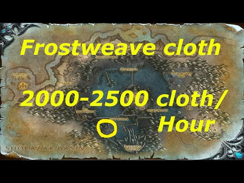 WoW 6.2.2: Frostweave Cloth Farming 2000-2500 cloth/hr, Super Simian Sphere, Gold farming guide