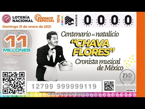 Sorteo Zodiaco Especial No. 1514 "Centenario del Natalicio Chava Flores"