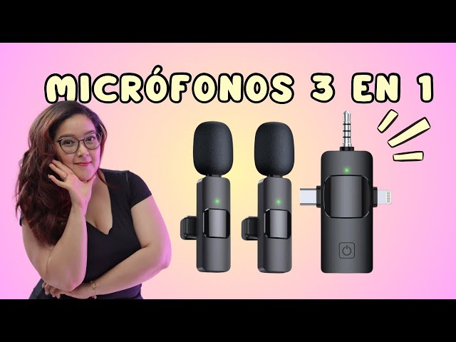Vídeo relacionado con Lavalier - Micrófono Clipon con reducción de ruido para transmisión en vivo y grabación, compatible con smartphones, cámaras réflex digitales y grabadoras de audio (para USB)