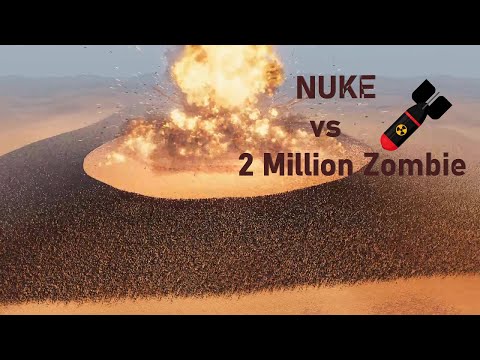 2.000.000 Army of Zombie vs Nuke God Mod - Ultimate Epic battle Simulator 2