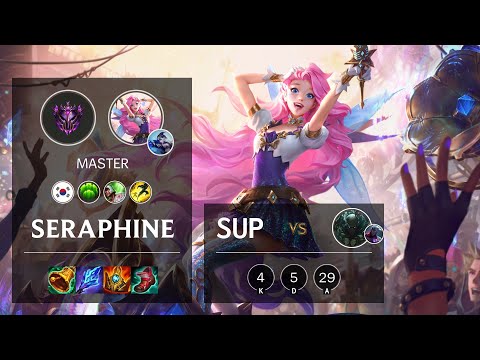 Seraphine Support vs Pyke - KR Master Patch 11.17