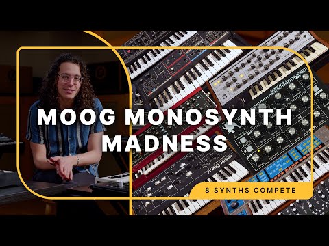 Comparing 8 Moog Monosynths: From the Model D to the New Messenger