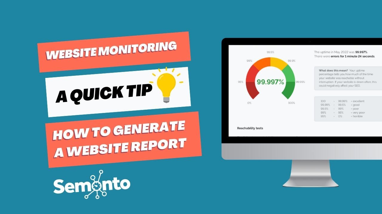 How to generate a PDF performance report in Semonto