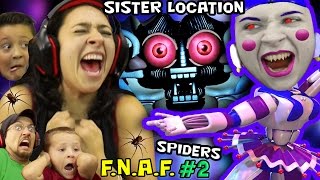 CRINGEY BALLERINA Scares MOM! FNAF SISTER LOCATION #2 w/ REAL SPIDERS (FGTEEV SCARY Ballora Gameplay