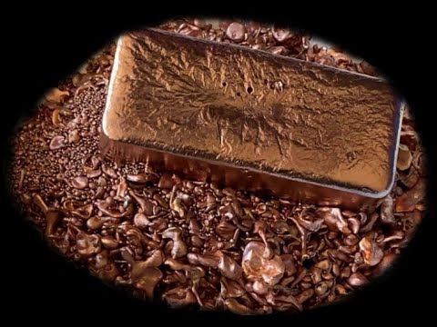 TheGrowingStack - Melting Copper for Casting Grain - Casting a Copper Bar- step by step