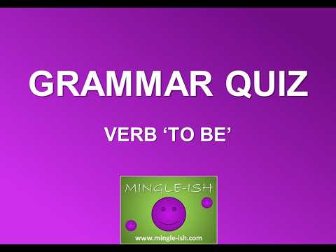 Verb 'to be': Grammar quiz #1