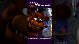 Cr1tikal As Freddy Fazbear 4 OUT NOW! #fnaf #fivenightsatfreddy #freddyfazbear #cr1tikal #penguinz0