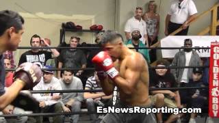 Victor Ortiz Working Out