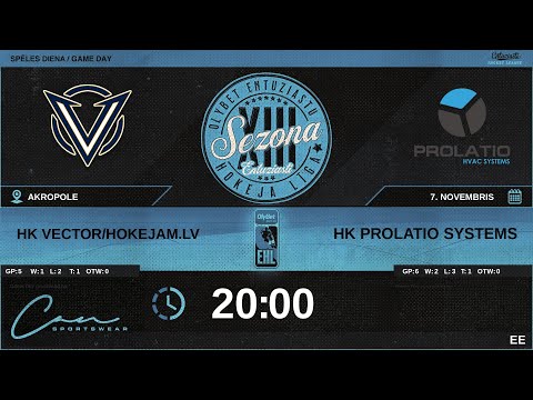 2023 11 07 | HK VECTOR/HOKEJAM.LV (VCT) - HK PROLATIO Systems (PRL) | EE