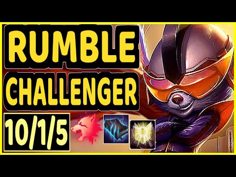 SATORIUS (RUMBLE) - 10/1/5 KDA CHALLENGER GAMEPLAY - EUW