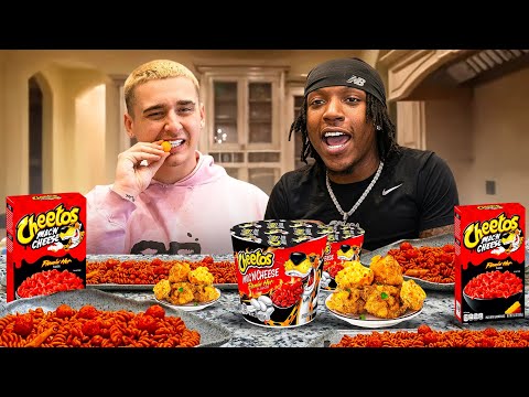 Making Viral Hot Cheeto Mac & Cheese Balls!
