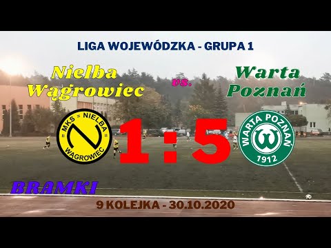 Nielba Wągrowiec vs. Warta Poznań (bramki - liga wojewódzka) 30.10.2020