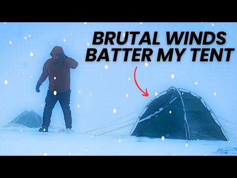 ❄️ ARCTIC CONDITIONS 🥶 Camping at 2,500 Feet – Heavy Winds & Freezing Temperatures | Lake District