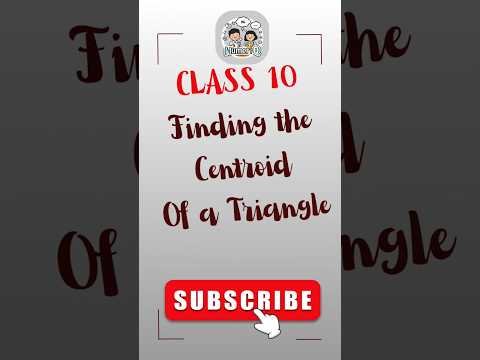 Centroid Formula Explained! Class 10 Maths #maths #shorts