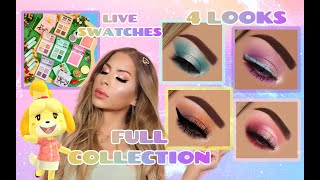 COLOURPOP ANIMAL CROSSING FULL COLLECTION TUTORIAL, SWATCHES, REVIEW