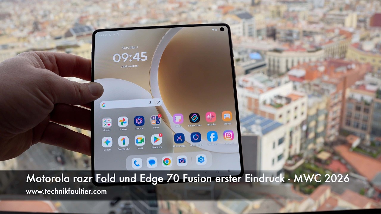 Motorola razr Fold und Edge 70 Fusion erster Eindruck - MWC 2026