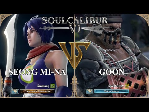 SoulCalibur VI — Amesang (Seong Mi-na) VS TakeDatL09 (Goon) | Xbox Series X Casual