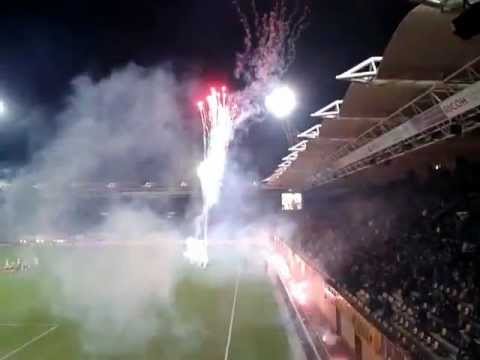 Roda JC - de Graafschap vuurwerk 25-02-2012 sfeer en opkomst