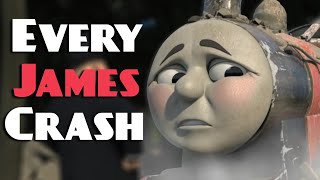 Every James Crash | Thomas &amp; Friends | DuckStudios