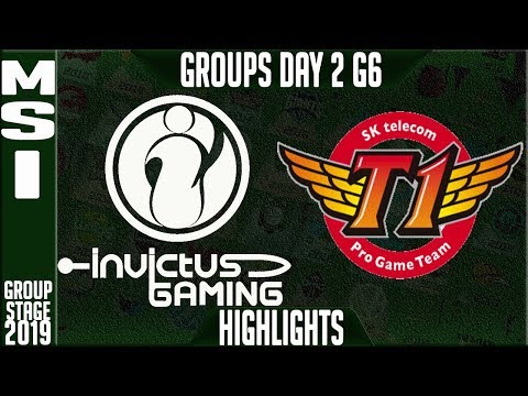 IG vs SKT Highlights | MSI 2019 Group Stage Day 2 | Invictus Gaming vs SK Telecom T1