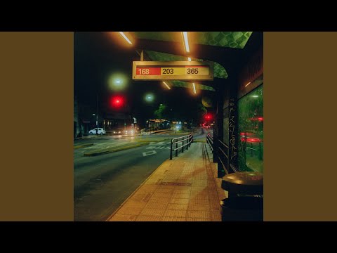 lonely night at bus station