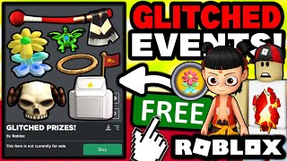 THESES FINISHED EVENTS ARE GLITCHED! The FREE Prizes STILL WORK! (Glitched Roblox Events)