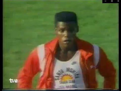Carl  Lewis  8.67w  WINS   LONG  JUMP  Eugene TAC  Ch.,  Eugene   1986 (VHS  quality )