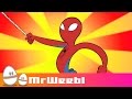 Here Comes Spiderman | Animated Song | MrWeebl