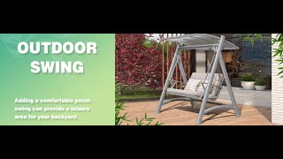 【PURPLE LEAF PATIO SWING】