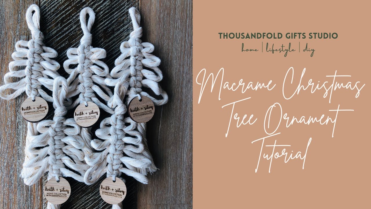 DIY Macrame Christmas Tree Ornament Tutorial | Perfect for Beginners