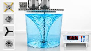 Big Water Vortex Whirlpool vs 10 LEGO Propellers - LEGO Vortex Experiment