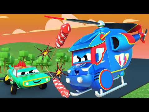 SUPER HELIKOPTER uhićuje KRADLJIVCA VATROMETA | Super Kamion | Aplikacija Svijet Auto Grada