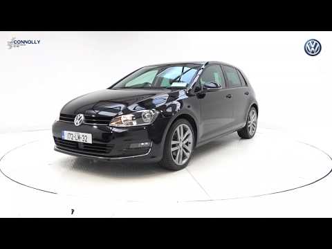 CMG VW SLIGO: 172LM32 VW Golf 1.6TDI Highline 110BHP Manual Black / Black Leather