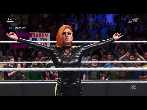 WWE 2K20 Becky lynch vs Brooklyn von Braun