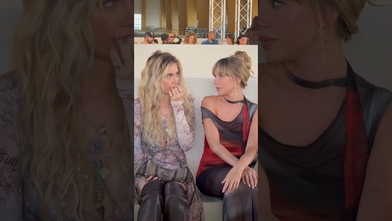 THE MEET WE ALL ARE WAITING FOR! Ester Expósito and Paris Jackson at Desigual Show, in, Barcelona