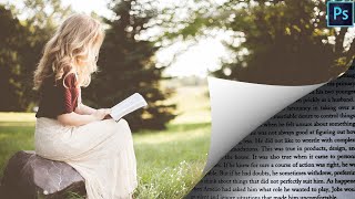 Page Turn Effect - Photoshop Tutorial