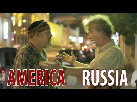 Россия и Америка без масок.Два актера - русский и американский прошлись по Москве
