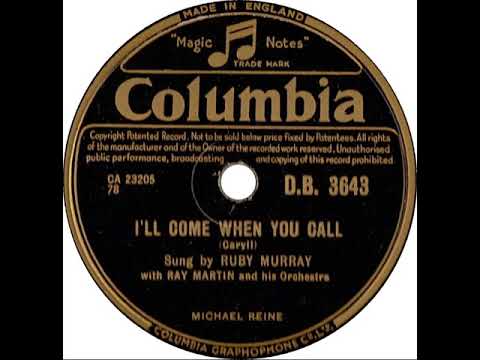 UK New Entry 1955 (111) Ruby Murray - I'll Come When You Call