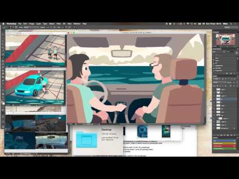 Background + Animation Timelapse (Car Boys)